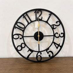 19 inch large metal wall clock