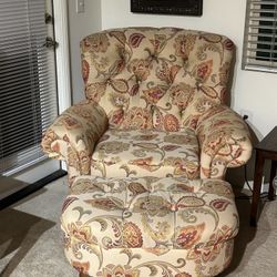 Paisley Chair & Ottoman