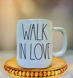 Rae Dunn WALK IN LOVE Mug BRAND NEW