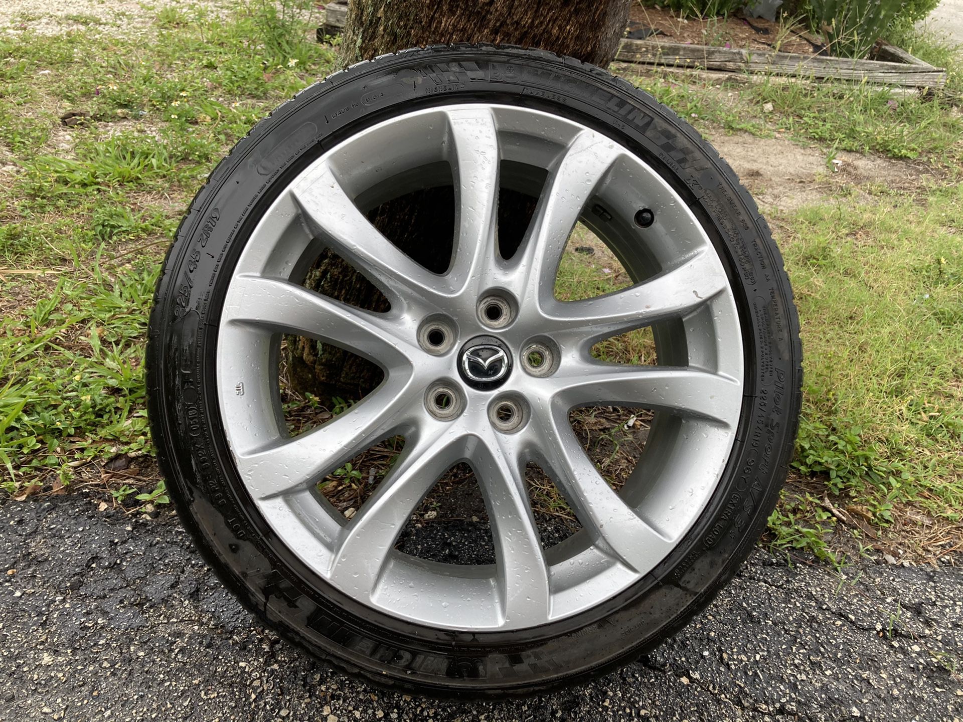 Selling two Mazda 6 19” rims with 50% tread on each