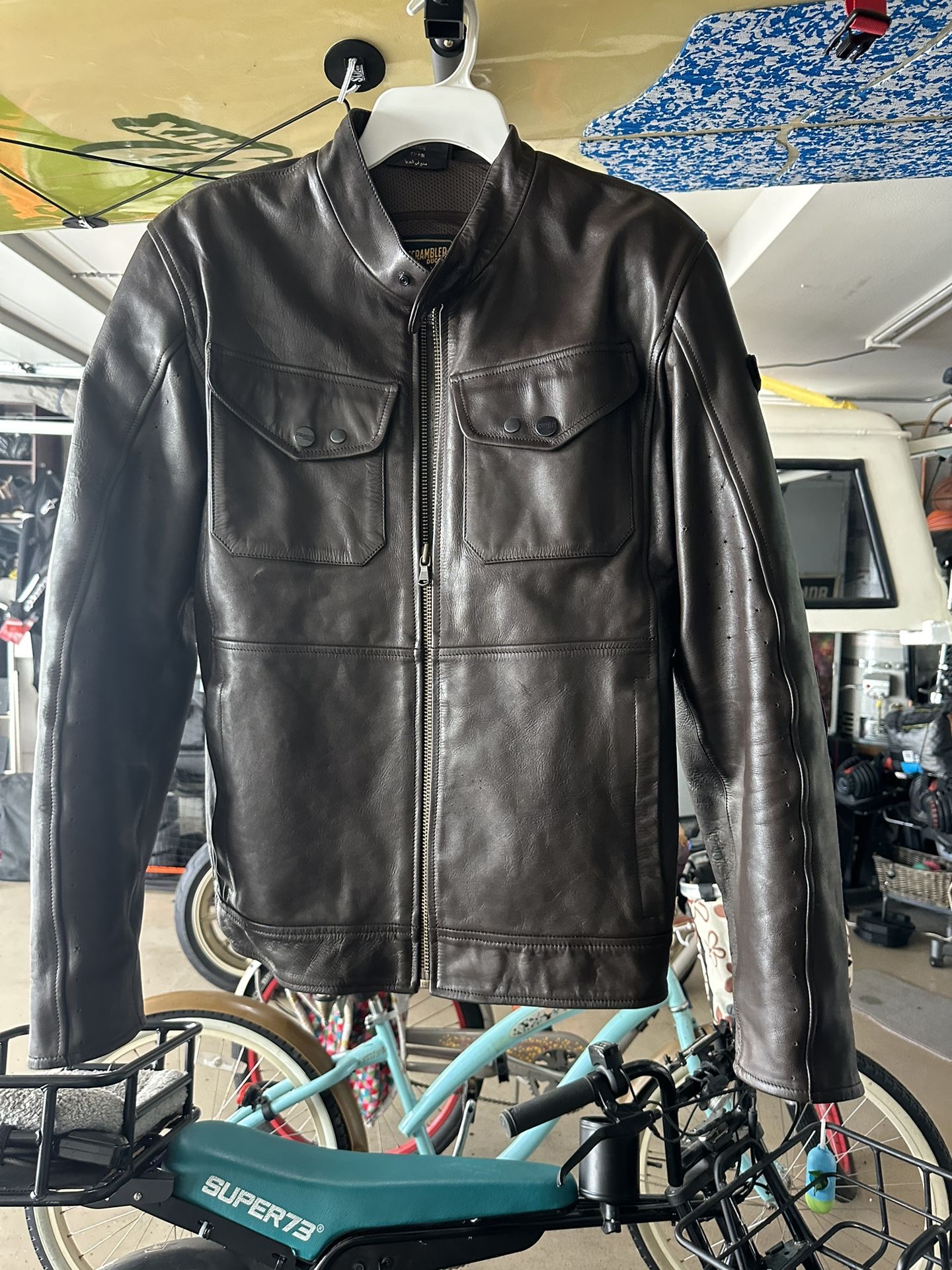 Ducati Brown leather jacket
