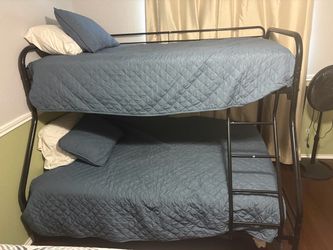 Metal Twin Over Full Bunk Bed Frame