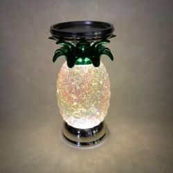 Bath And Body Works Light Up Swirling Glitter 3-wick Candle Stand 