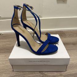 Royal Blue Heels – Size 8