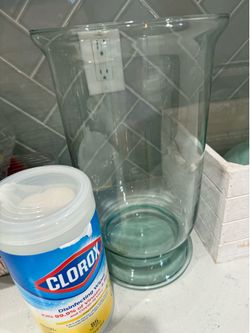 Large glass vase