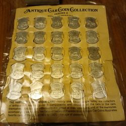 Vintage Sunoco Antique Car Coin Collection,  Series 2