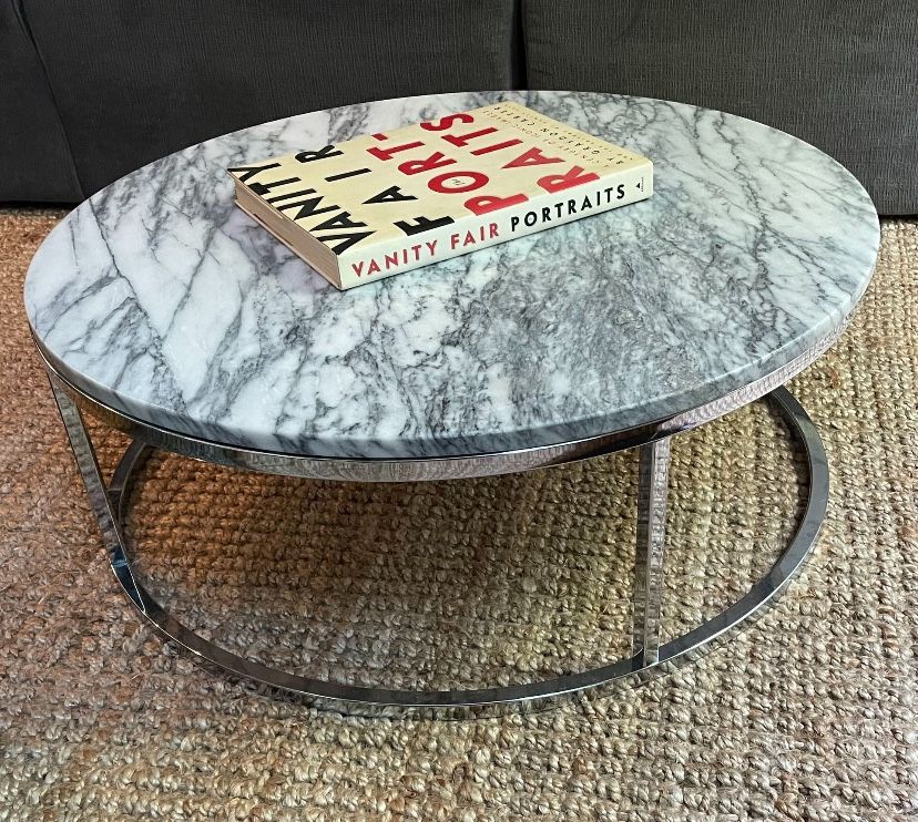 CB2 Marble Coffee Table 