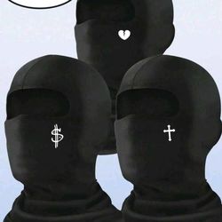 3PCS Black Ski Masks / Balaclava Face Masks