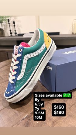 Sizes 5y, 6.5y, 7y, 9.5M, & 10M Vans LX Old Skool 36 Pearlized Pack Yacht Club