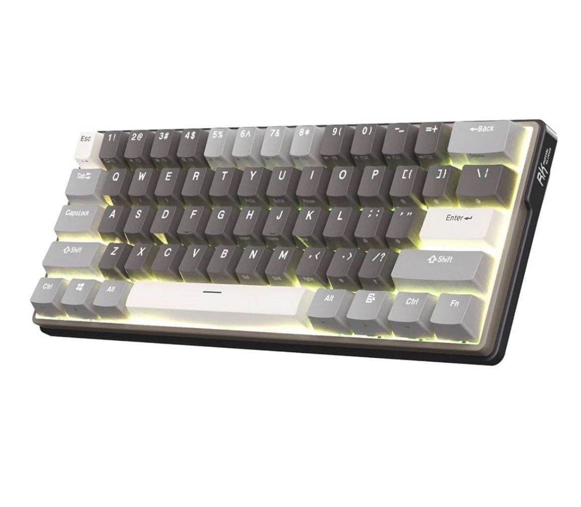RK ROYAL KLUDGE RK61 Plus Mechanical Keyboard - 60% Percent Wireless Gaming