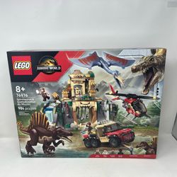 Lego Jurassic world spinosaurus & quetzalcoatlus air mission set 76976