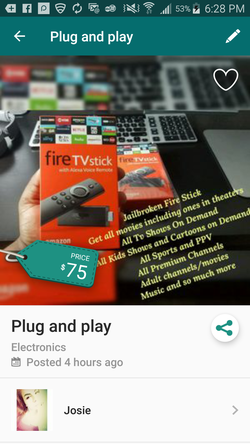 Jailbroken fire stick