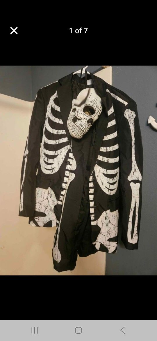 Kids Skeleton King Costume