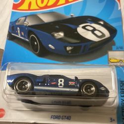 Hot Wheels Ford GT40 Factory Fresh 2/10 Blue 