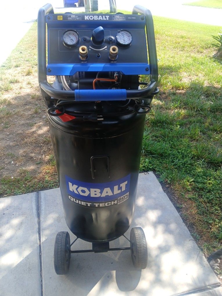 New Ultra Quite Kobalt 26 Gal Air Compressor.