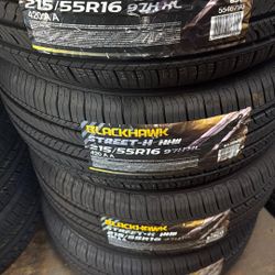 215/55/16 Blackhawk Tires 