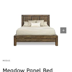 MOR Furniture Meadow Queen Panel Bed Brown