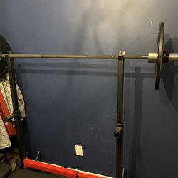 Barbell and bench rack