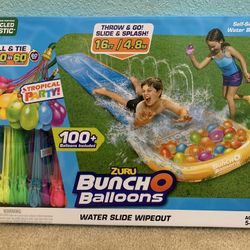 Water Slide And Water Balloons 