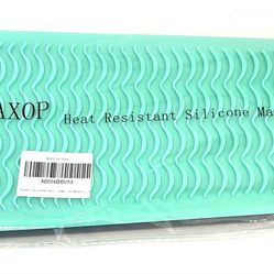 NEW! ZAXOP 2 Pcs Heat Resistant Silicone Mat Pouch for Straightener Curling Iron