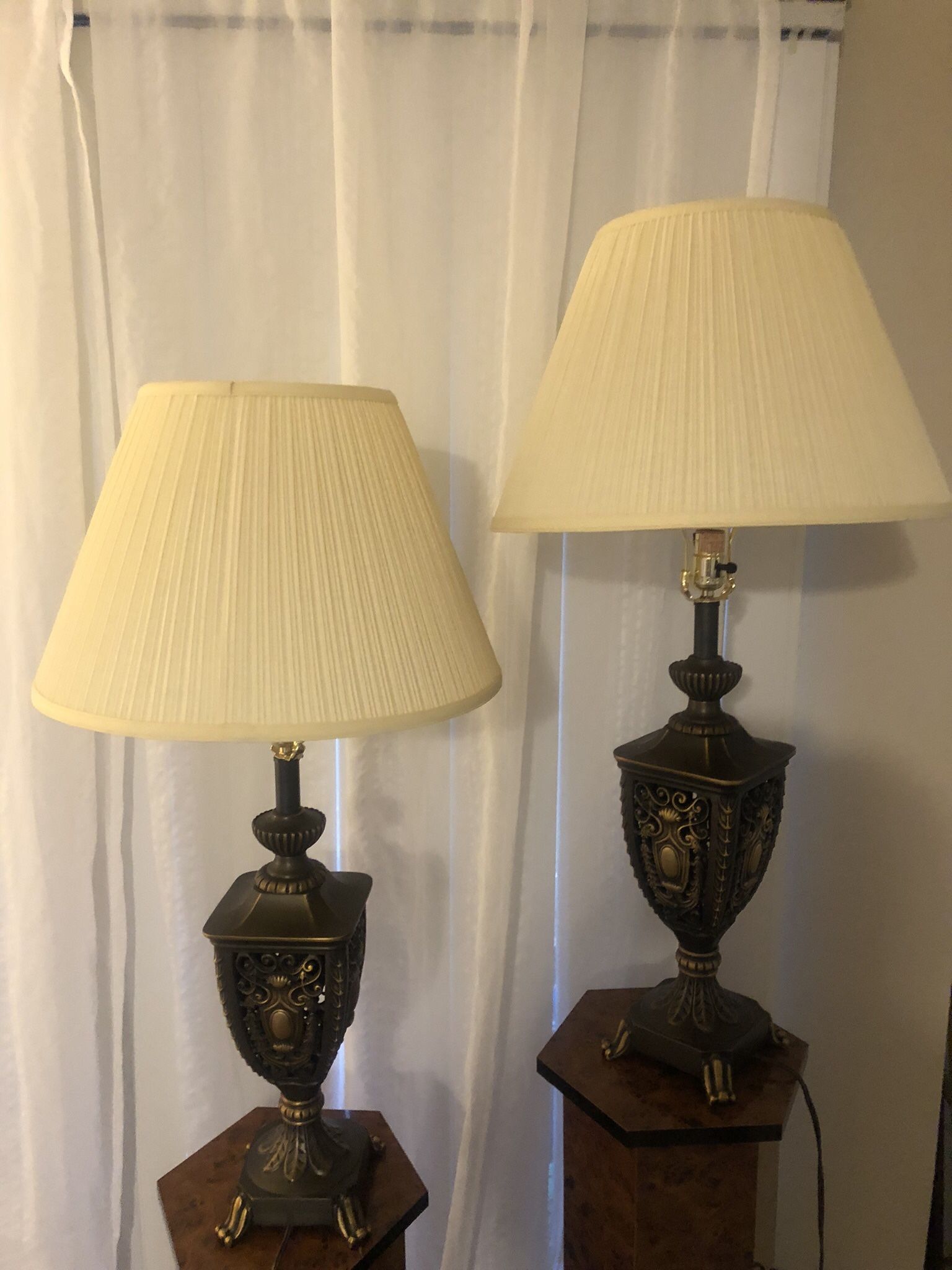 Two Lamps Vintage Heavy $50 For Both