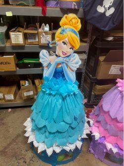 Cinderella dress style pastel piñata