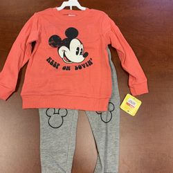 Brand New! Disney Little Girls 2T, 3T, 4T Fleece Set