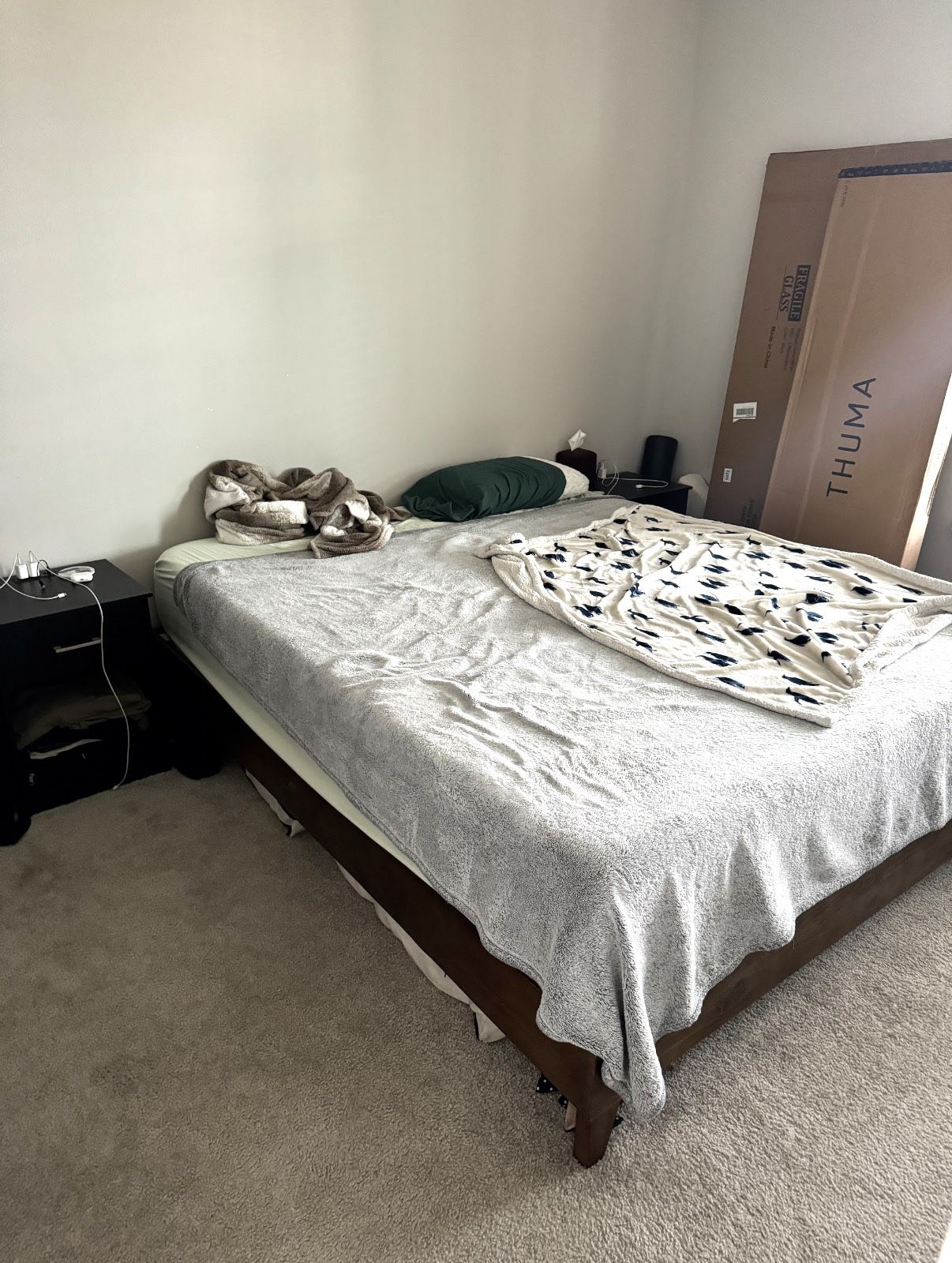 Mid Century Modern California King Bed Frame