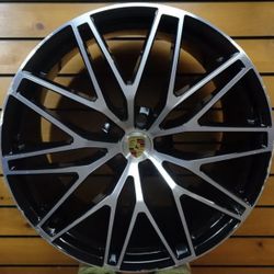 21'' inch Wheels fit Porsche Macan Sport Style Gloss Black Staggered with Tires