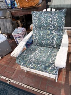 Chair with cushions
