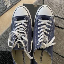 Converse Low Navy Blue Sz 9