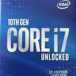 Intel CPU I7 10700k Unlocked