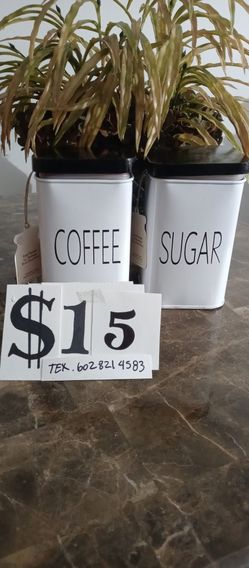 2 Contenedores Para Cafe Y Azucar Nuevos