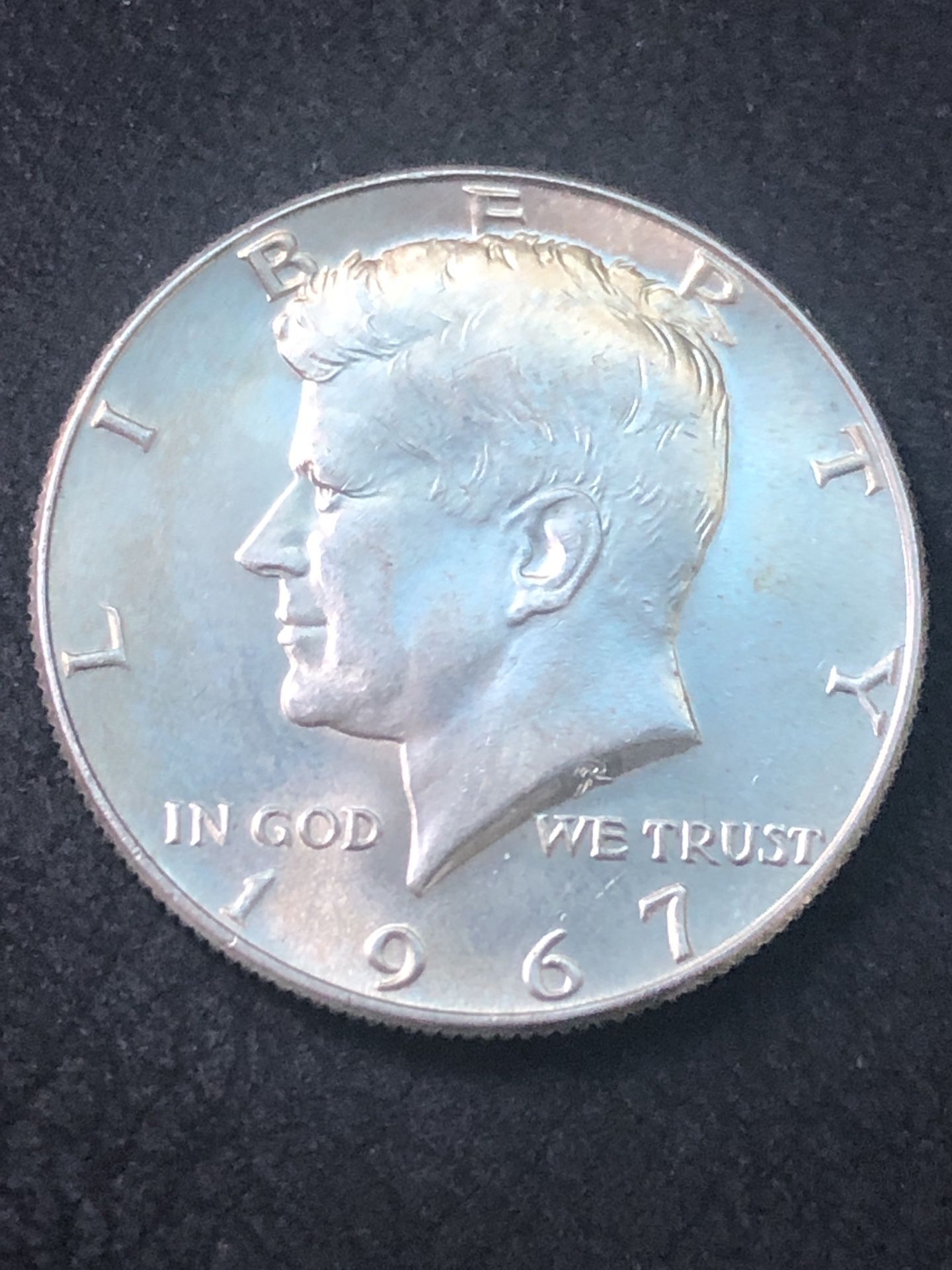 1967 Kennedy 50 Cent US 40% Silver Minted  Brilliant BU Gem High Grade 