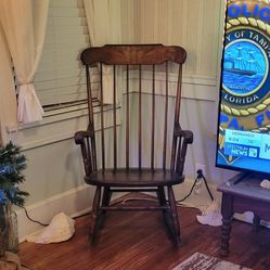 Vintage 1960's Wooden Rocking Chair 