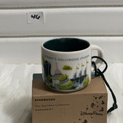 Starbucks Disney Parks You Are Here Hollywood Studios Ornament 2 Ounce Mug