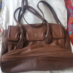 Cole Haan Brown Leather Handbag - 15" X 11"