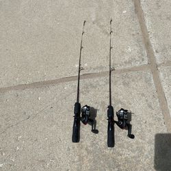 Two Shakespeare Ice Fishing Rods And Reels for Sale in Lafayette, CO -  OfferUp