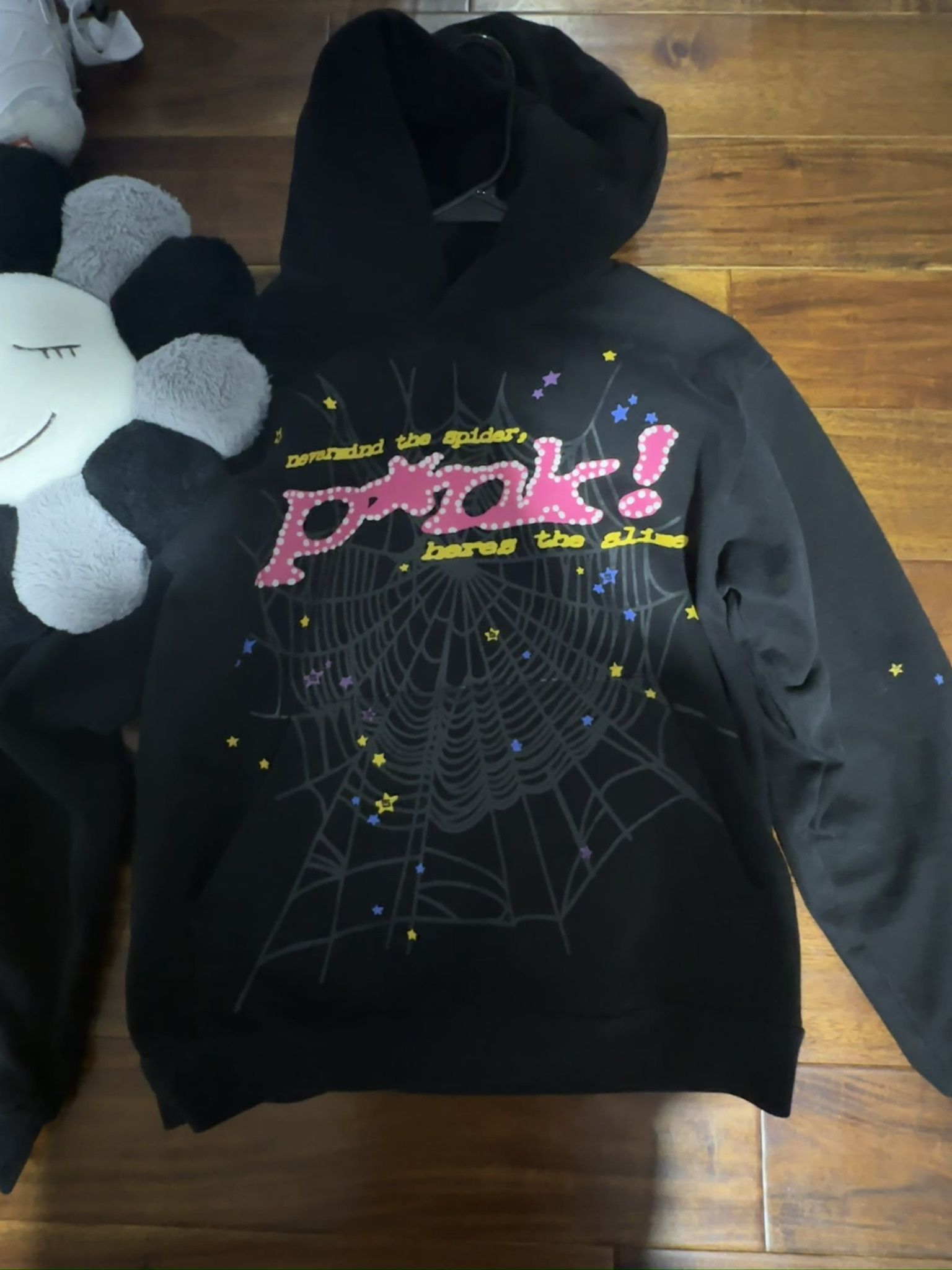 Sp5der Worldwide ‘P*nk!’ V1 Hoodie (Black)