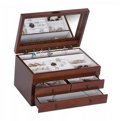 Mele and Co Mele and Co Fairhaven Wooden Jewelry Box & Organizer