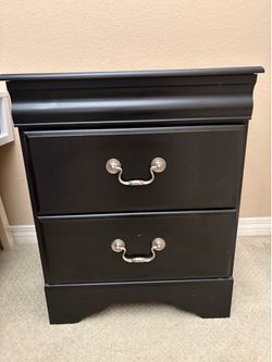 Bedroom nightstand with silver handle  (2 of them)