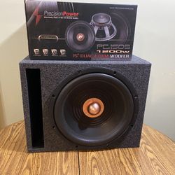 New 15” Precision Power Subwoofer + New Ported Enclosure 