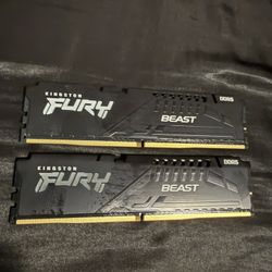 Kingston Fury Beast 64GB (2x32GB) 6000MT/s DDR5 CL30 Desktop Memory | AMD Expo | Kit of 2