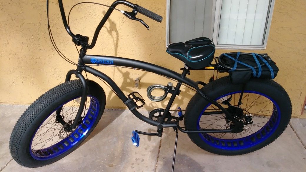 SIKK Beach Cruiser Bike w/Accessories