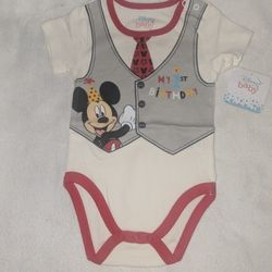 Disney Baby 1st Birthday Onesie
