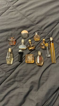 Lot of 12 Miniature Perfume Bottles