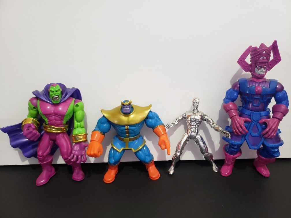 Silver Surfer action figure lot.