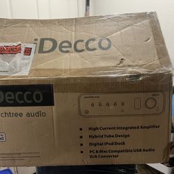 New Peachtree Audio iDecco Class A Tube Amplifier DAC w/ Pure Digital iPod Dock
