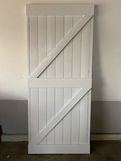Barn door white semi gloss