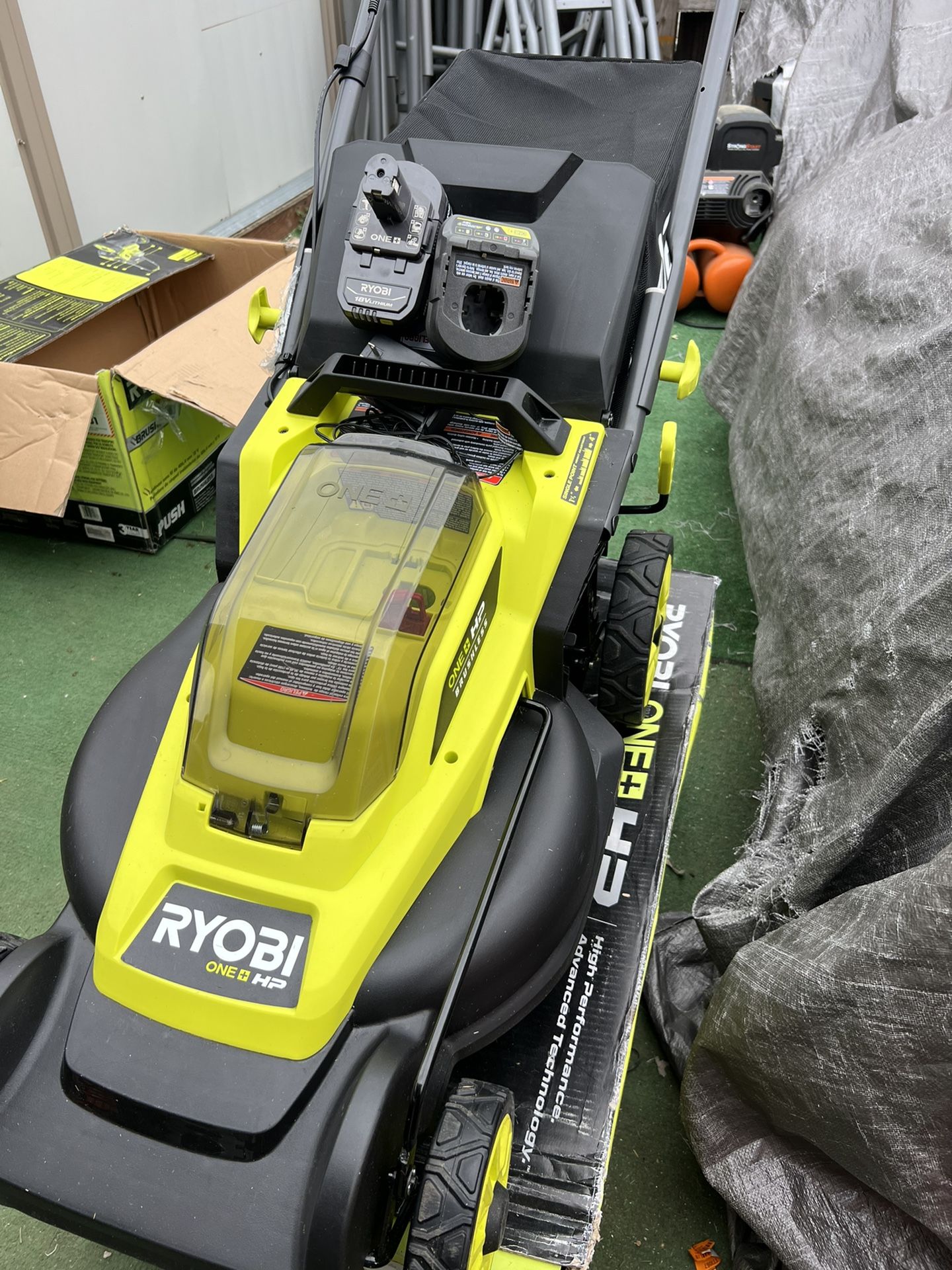 Ryobi 18v Ryobi Lawn Mower Battery And Charger 18 RYOBI Push Lawn